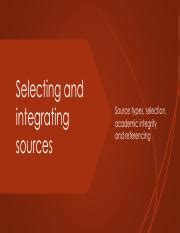 Integrating Academic Sources: Types, Uses, and Credibility | Course Hero