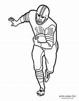 Free Printable Coloring Pages Football  Templates sketch template