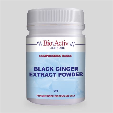 Black Ginger Extract Powder - BioActiv Healthcare