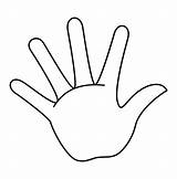 Printable Hand Coloring Pages sketch template