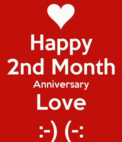 Happy 2nd Month Birthday Baby Quotes Happy 2nd Month Anniversary Love Poster Icy | BirthdayBuzz