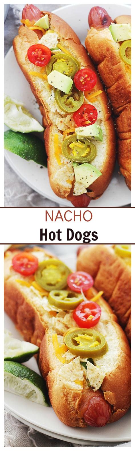 Nacho Hot Dogs Recipe | Diethood | Recipes, Hot dogs, Dog recipes