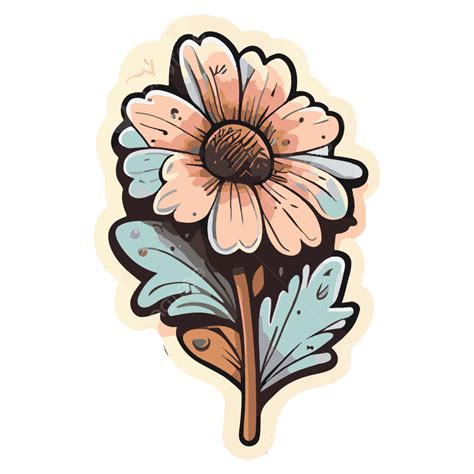Vintage Aesthetic Flower Sticker, Flower Clipart, Aesthetic Clipart, Sticker Clipart PNG and ...