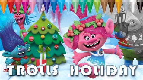 Trolls Holiday Coloring Pages