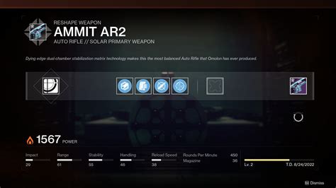 Ammit AR2 god roll in Destiny 2 | Best perks to craft for Ammit AR2 ...