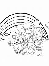 Rainbow Ruby Coloring Pages sketch template