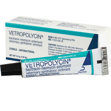 Vetropolycin Ophthalmic Ointment 3.5gm | On Sale | EntirelyPets Rx