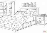 Bedroom In The Provence Style coloring page  Free Printable Coloring Pages sketch template