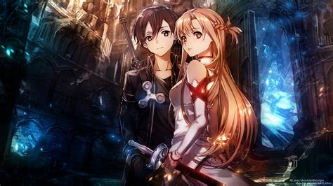 Asuna Yuuki Kirito HD Sword Art Online Wallpapers | HD Wallpapers | ID #85544