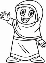 Muslimah Ramadan Mewarna Sureya Cutie Coloriage Sheets Mewarnai  sketch template