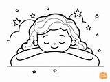 Sleeping Coloring Page For Kids  Free Printable Family coloring sketch template