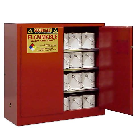 Securall Paints And Inks Safety Cabinets – Self-closing Doors – 40-gal. Capacity – Yellow | Lanti