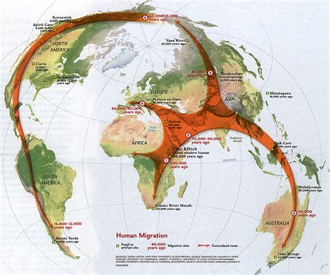 Early Human Migrations And Agriculture Map