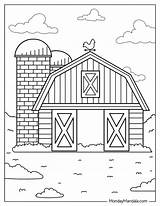 Barn Coloring Sheet sketch template