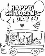 Happy Childrens Day Coloring Page  Free Printable Pages sketch template