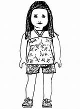 American Girl Doll Tenney Coloring Pages sketch template