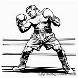 Boxing Coloring Pages  Free & Printable sketch template