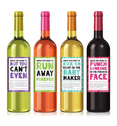 Cheer Up Wine Label Set - Personalized Wine Label - Custom Wine Label - Funny Wine Labels ...
