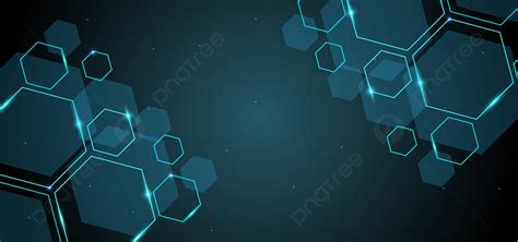 Abstract Technology Background Hexagonal Biotechnology Banner ...