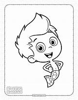Bubble Guppies Gil Coloring Pages For Kids sketch template