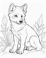 Printable Wolf Coloring Pages For Kids And Adults sketch template