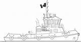 Tugboat Drawing At GetDrawings  Free Download sketch template