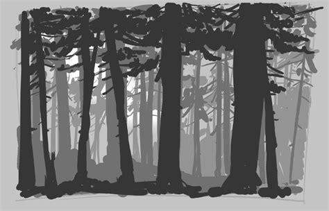 How to draw a Forest (video) | Forest drawing, Forest illustration, Forest sketch