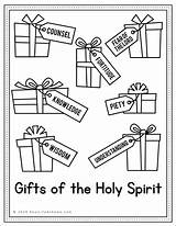 Holy Spirit Gifts Coloring Page Sketch sketch template