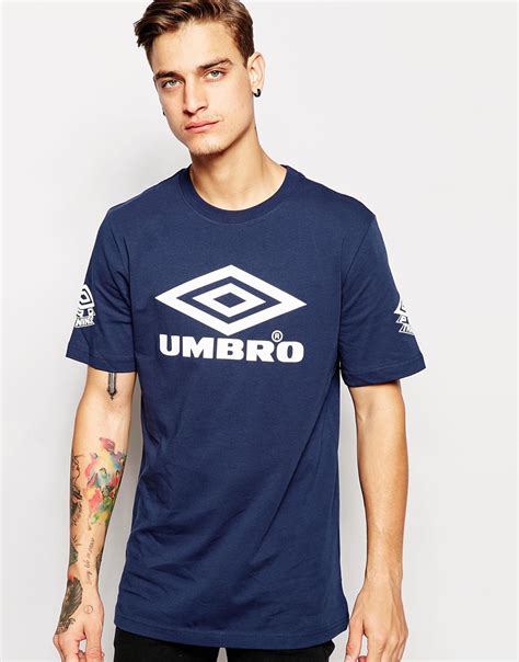 Lyst - Umbro Logo T-shirt in Blue for Men