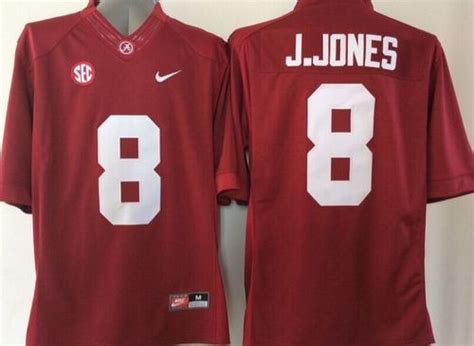 Crimson Tide #8 Julio Jones Red Stitched NCAA Jersey | Alabama crimson tide, College football ...