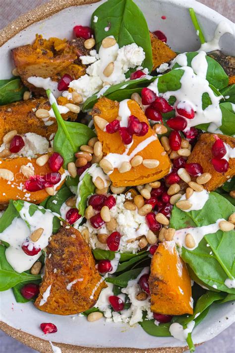 Keto Roasted Pumpkin Salad with Lemon Yogurt - Mad Creations Hub Keto ...