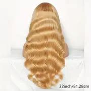 Light Brown Body Wave Lace Front Wig Human Hair Color #30 - Temu Philippines