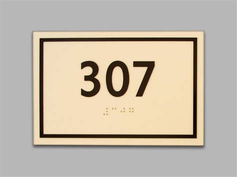 Room Number Signs - Braille - Inserts- Erie Custom Signs