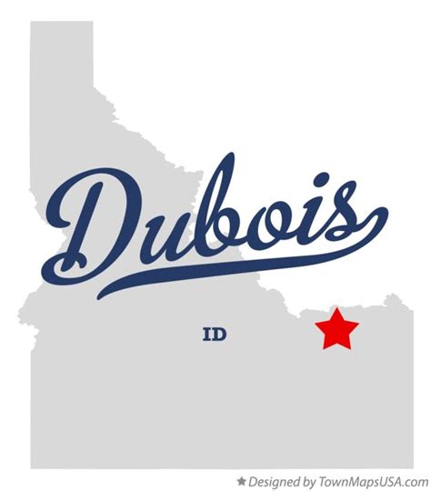 Map of Dubois, ID, Idaho