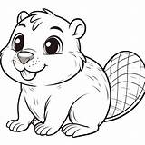 Beaver Coloring Pages sketch template