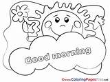 Morning Coloring Pages sketch template