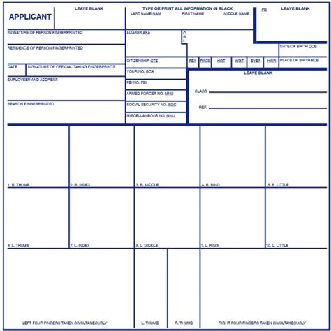 About the FBI - Fingerprint Card — FBI