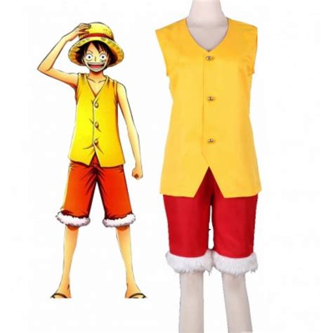 One Piece Monkey D. Luffy Summer Clothing Cosplay Costume ( free ...