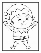20 Elf Coloring Pages Free Christmas Elves sketch template