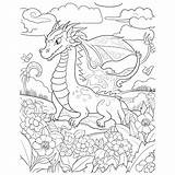 Cute Dragon Coloring Book Pages 23781481 Vector Art At Vecteezy sketch template