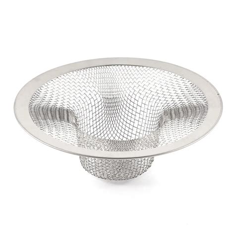 Stainless Steel Drainer Basin Filter Mesh Sink Strainer 3.5 Inch Top Diameter-in Colanders ...