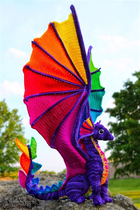 Crafty Intentions — Rainbow Pride Dragon Crochet Dragon Pattern ...