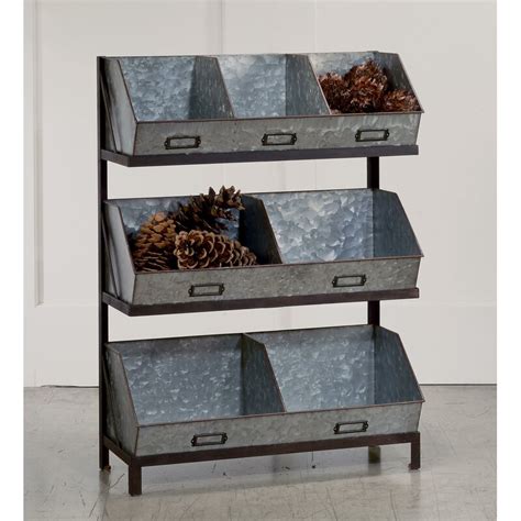 Tripar Industrial Metal Bin Organizer/Display & Reviews | Wayfair