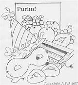 Printable Purim Coloring Pages sketch template