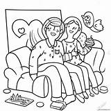 Cozy Pajama Party Coloring Page 32454 25665 sketch template