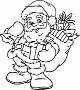 Christmas Santa Coloring Page 4665365 Vector Art At Vecteezy sketch template