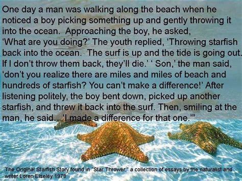 I made a difference. Wise Words, Words Of Wisdom, Starfish Story ...