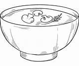 Bowl Of Soup coloring Page  ColouringPages sketch template