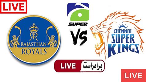 Star Sports Live Cricket Match Today Online Chennai Kings vs Rajasthan ...