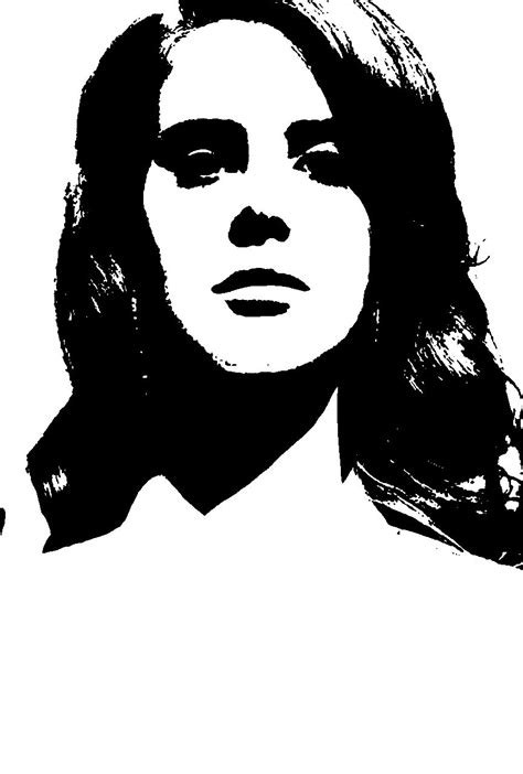 Lana Del Rey Pop Art Black And White